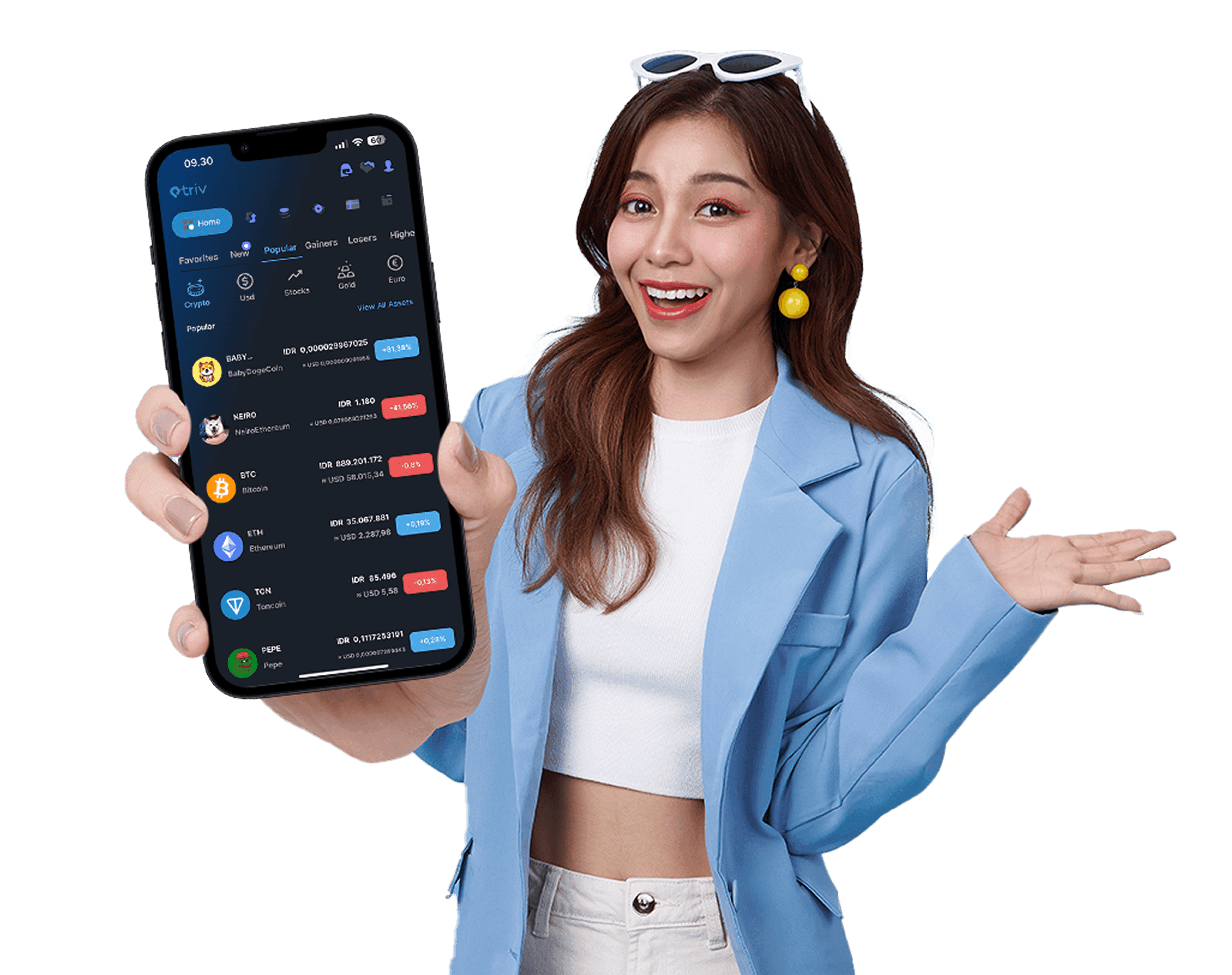 woman and iphone